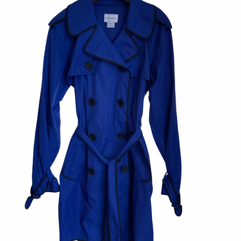 Club Monaco royal blue trench coat